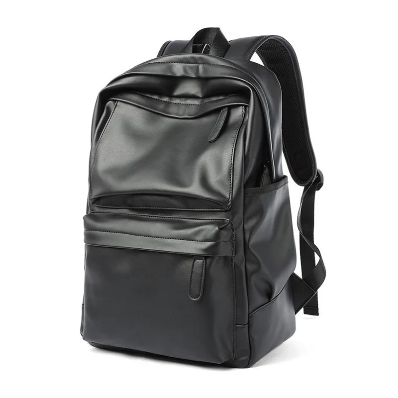 Men Pu Leather Backpack