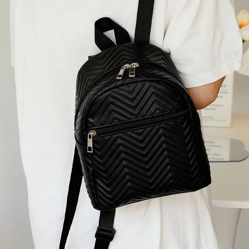 Mini Chevron Women Backpack
