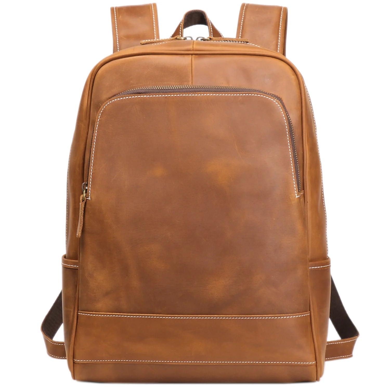 Vintage Genuine Leather Travel Backpack