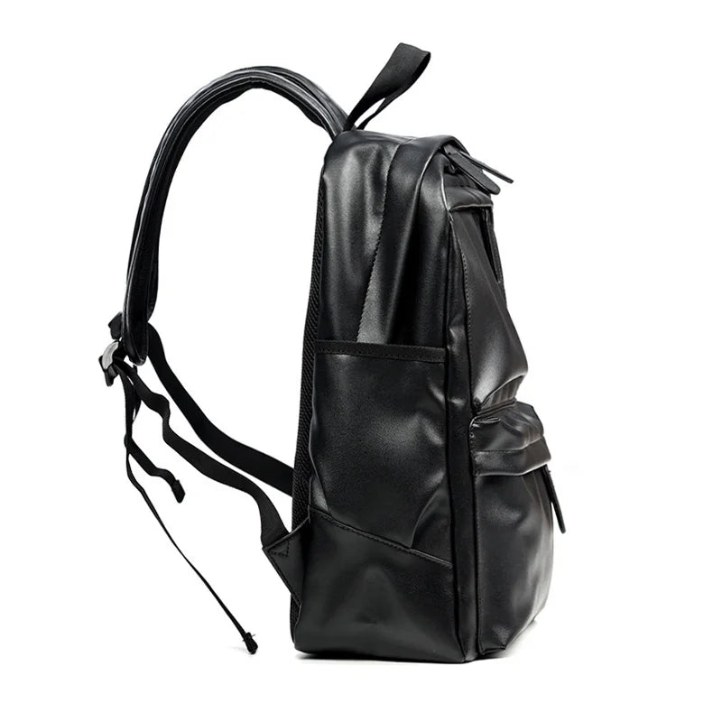 Men Pu Leather Backpack