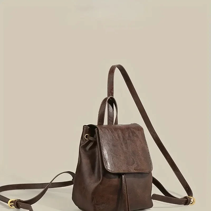 Women Mini PU Leather Backpack