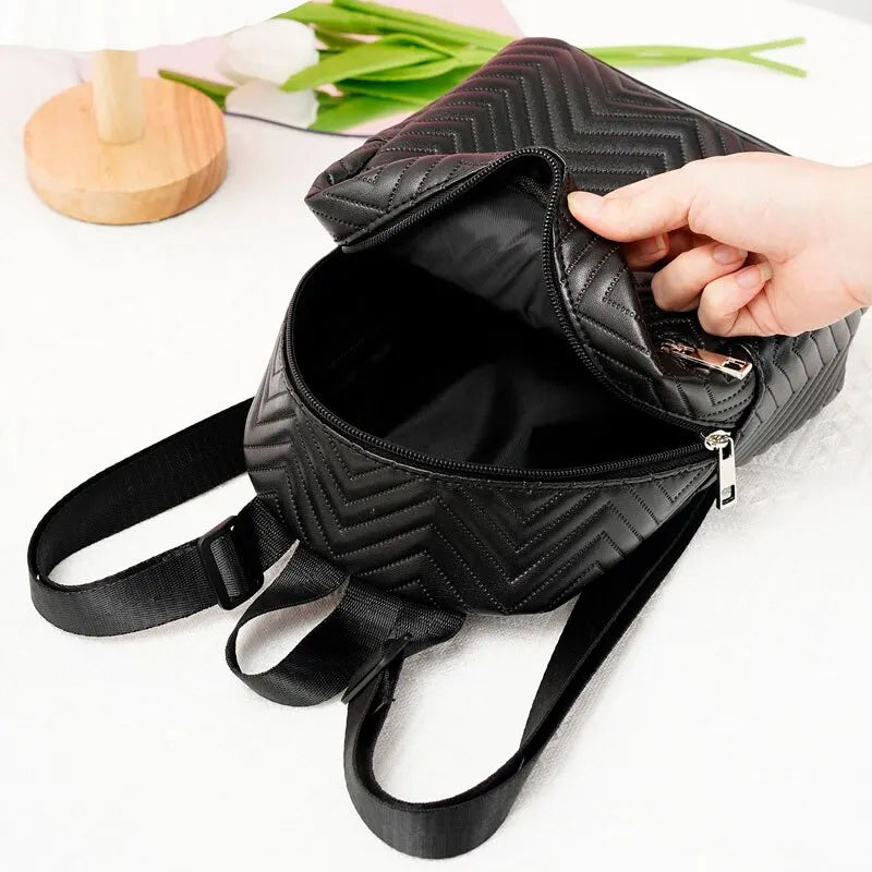 Mini Chevron Women Backpack