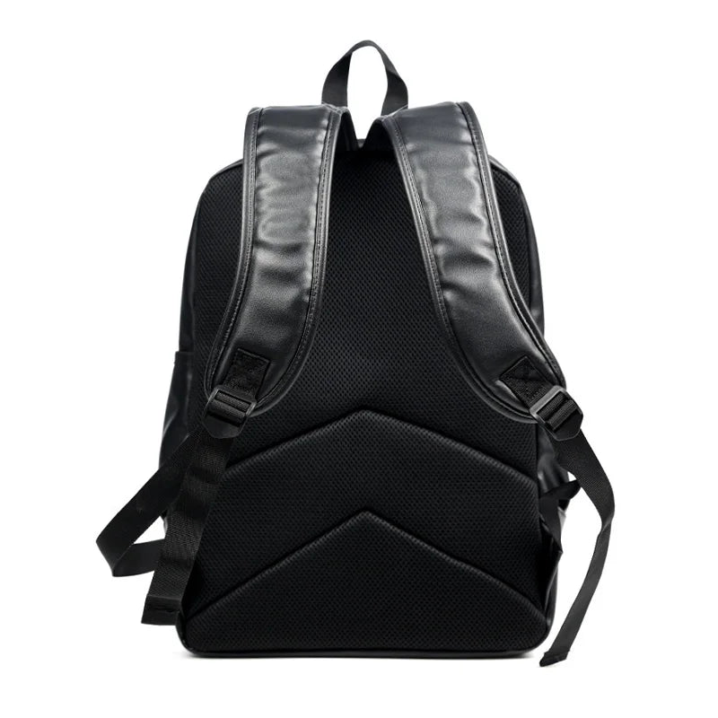 Men Pu Leather Backpack