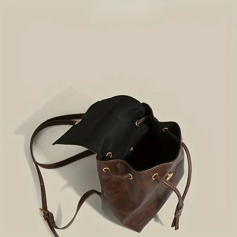 Women Mini PU Leather Backpack